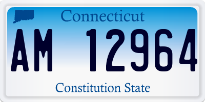 CT license plate AM12964