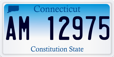 CT license plate AM12975