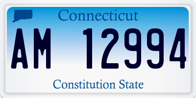 CT license plate AM12994