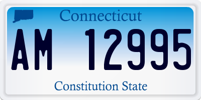 CT license plate AM12995