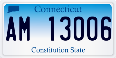 CT license plate AM13006