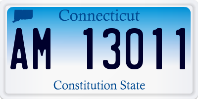 CT license plate AM13011