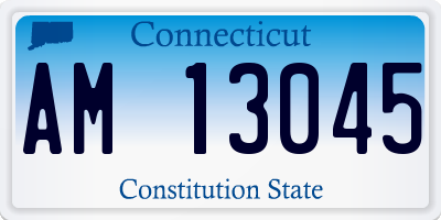 CT license plate AM13045