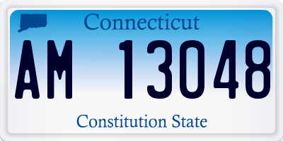 CT license plate AM13048