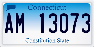 CT license plate AM13073