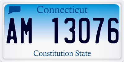 CT license plate AM13076