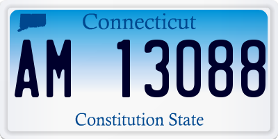 CT license plate AM13088