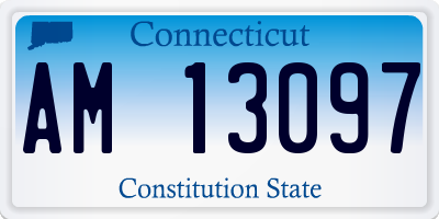 CT license plate AM13097