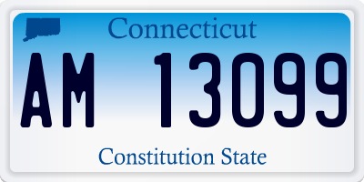 CT license plate AM13099
