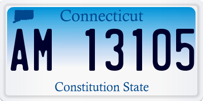 CT license plate AM13105