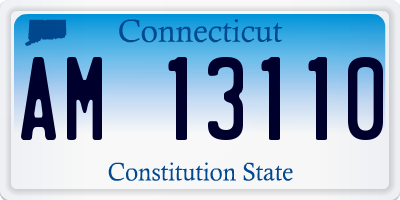 CT license plate AM13110