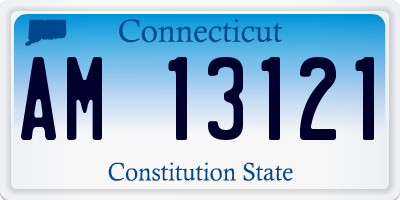 CT license plate AM13121