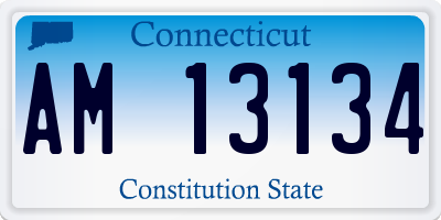 CT license plate AM13134