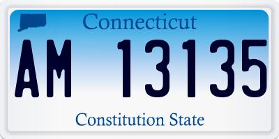 CT license plate AM13135