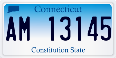 CT license plate AM13145