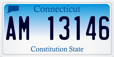 CT license plate AM13146