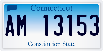 CT license plate AM13153