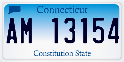 CT license plate AM13154
