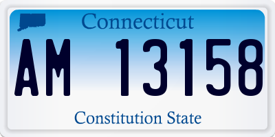 CT license plate AM13158