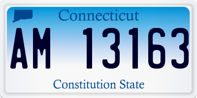 CT license plate AM13163