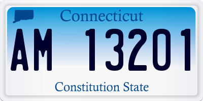 CT license plate AM13201