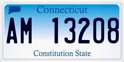 CT license plate AM13208