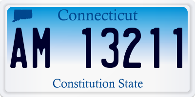 CT license plate AM13211
