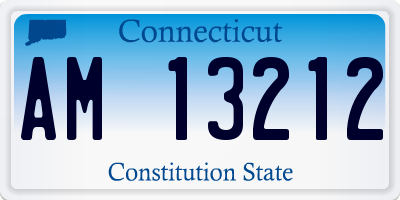 CT license plate AM13212