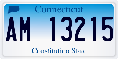 CT license plate AM13215