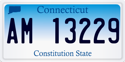 CT license plate AM13229