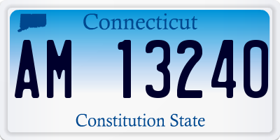 CT license plate AM13240