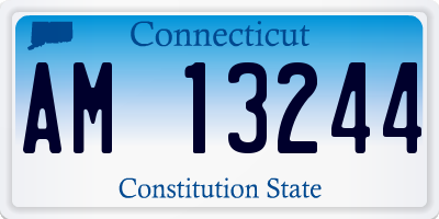 CT license plate AM13244
