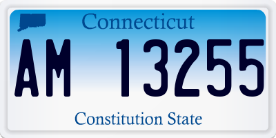 CT license plate AM13255