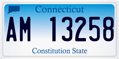CT license plate AM13258