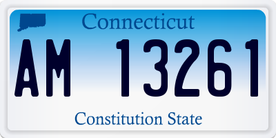 CT license plate AM13261