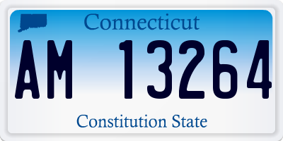 CT license plate AM13264