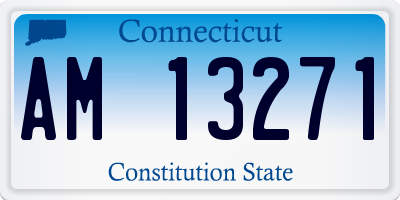 CT license plate AM13271