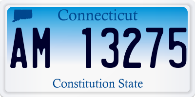 CT license plate AM13275