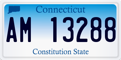 CT license plate AM13288