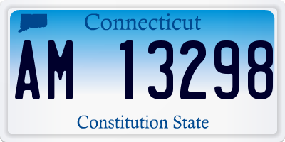 CT license plate AM13298