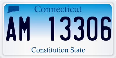 CT license plate AM13306
