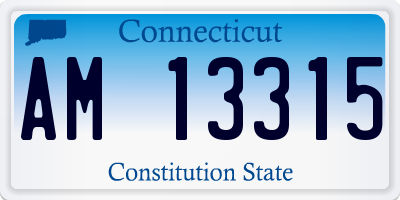 CT license plate AM13315
