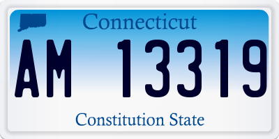 CT license plate AM13319