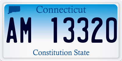 CT license plate AM13320