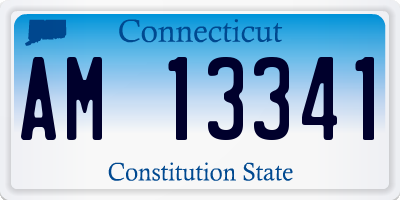 CT license plate AM13341