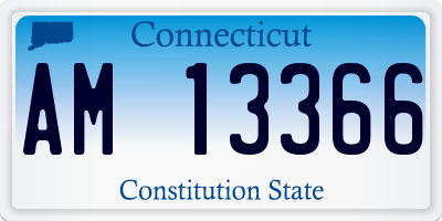 CT license plate AM13366
