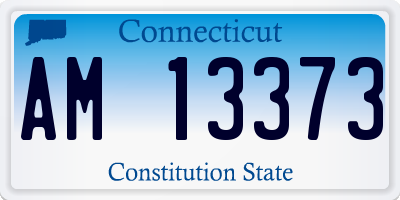 CT license plate AM13373