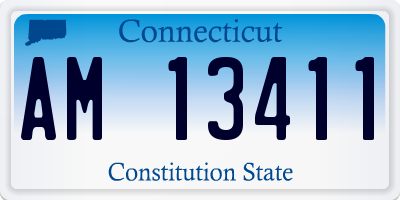 CT license plate AM13411