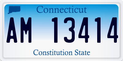 CT license plate AM13414