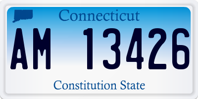 CT license plate AM13426